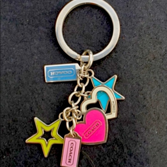 Coach Accessories - Vintage Coach Stars and Hearts Keychain
